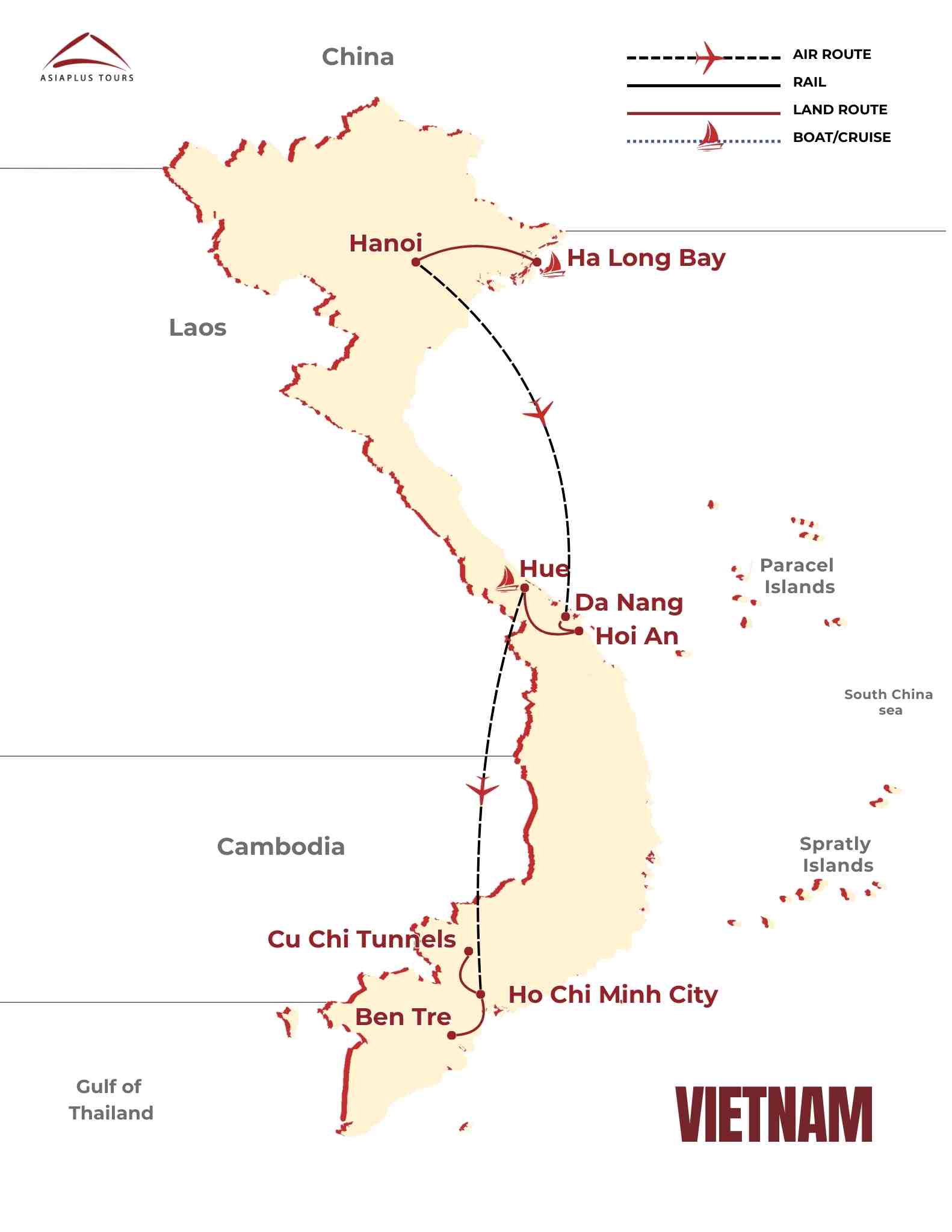 Vietnam Tourist Map