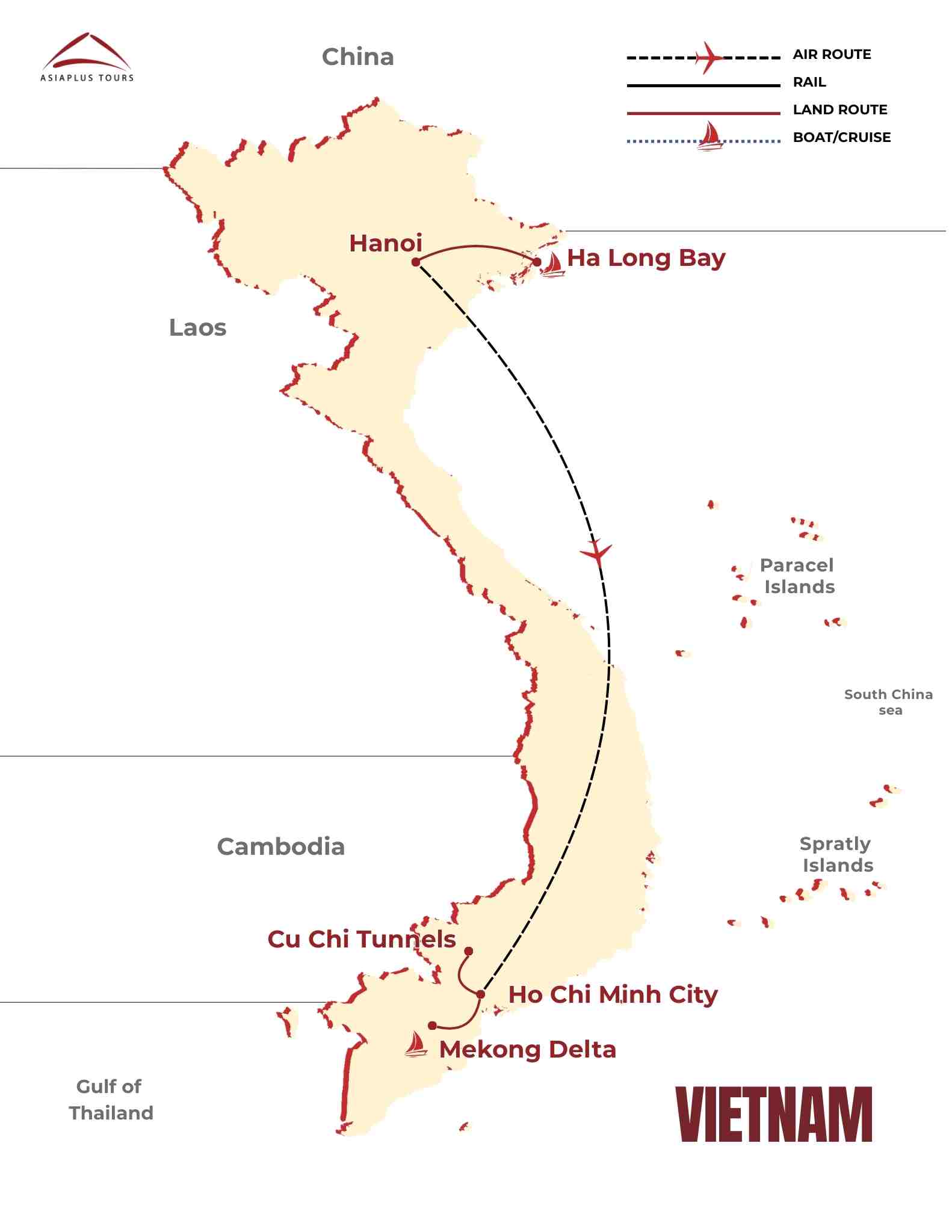 Vietnam Tourist Map