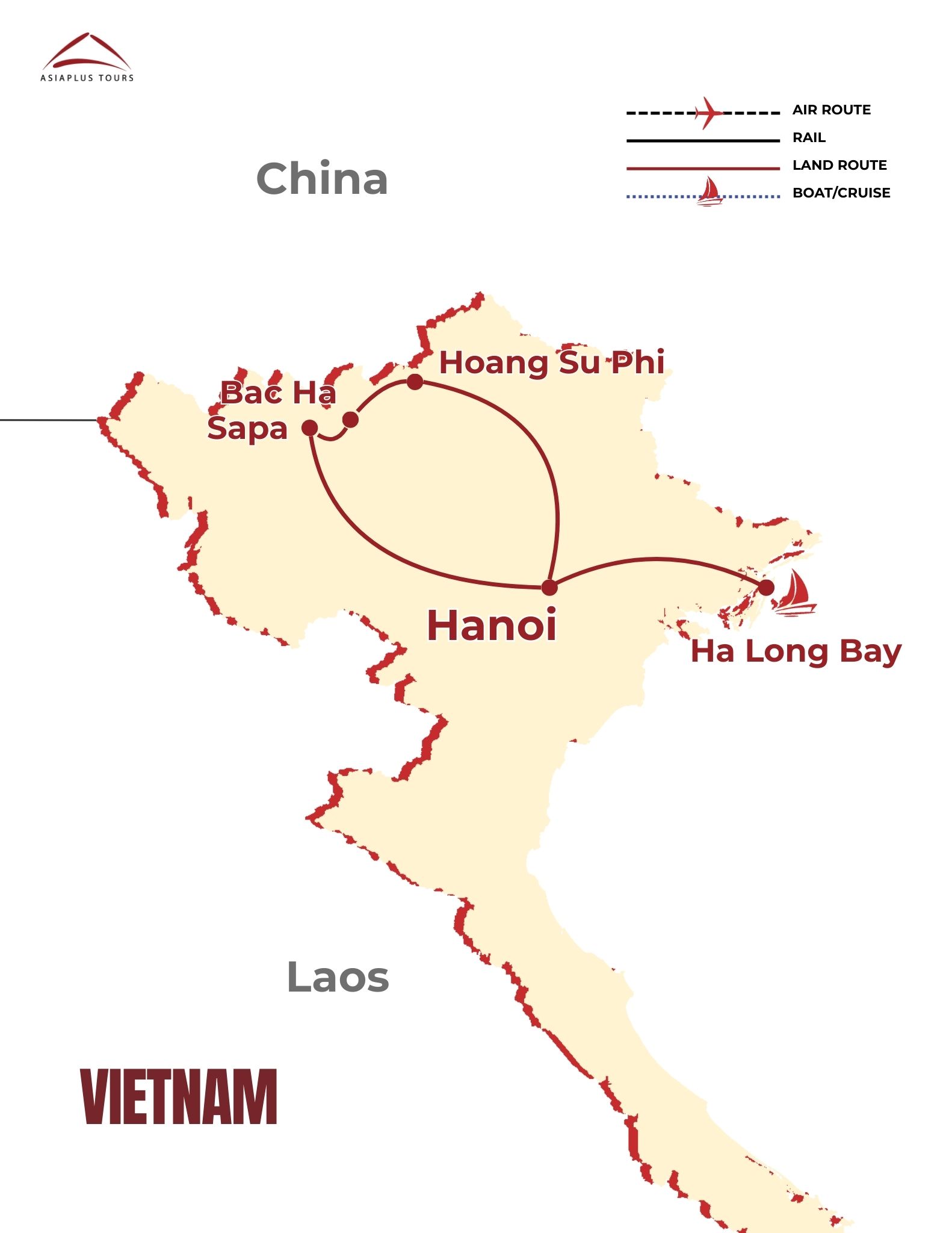 Vietnam Tourist Map