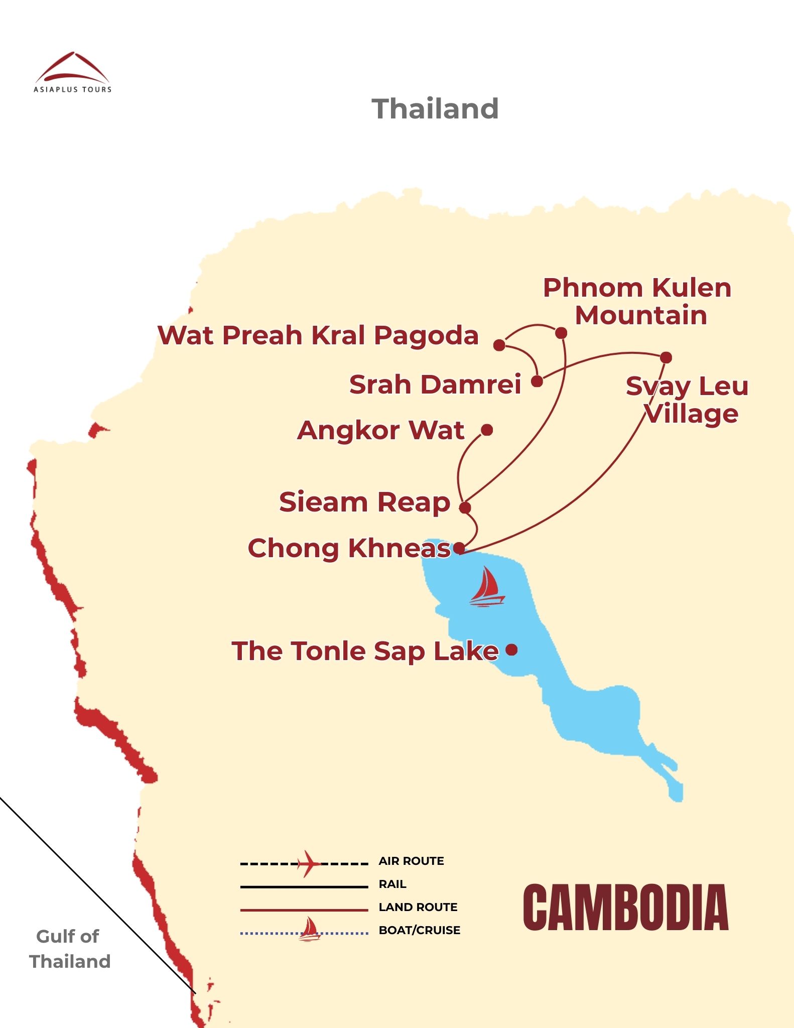 Cambodia Tourist Map