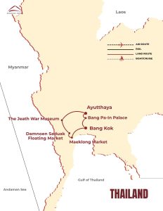 Thailand Tourist Map