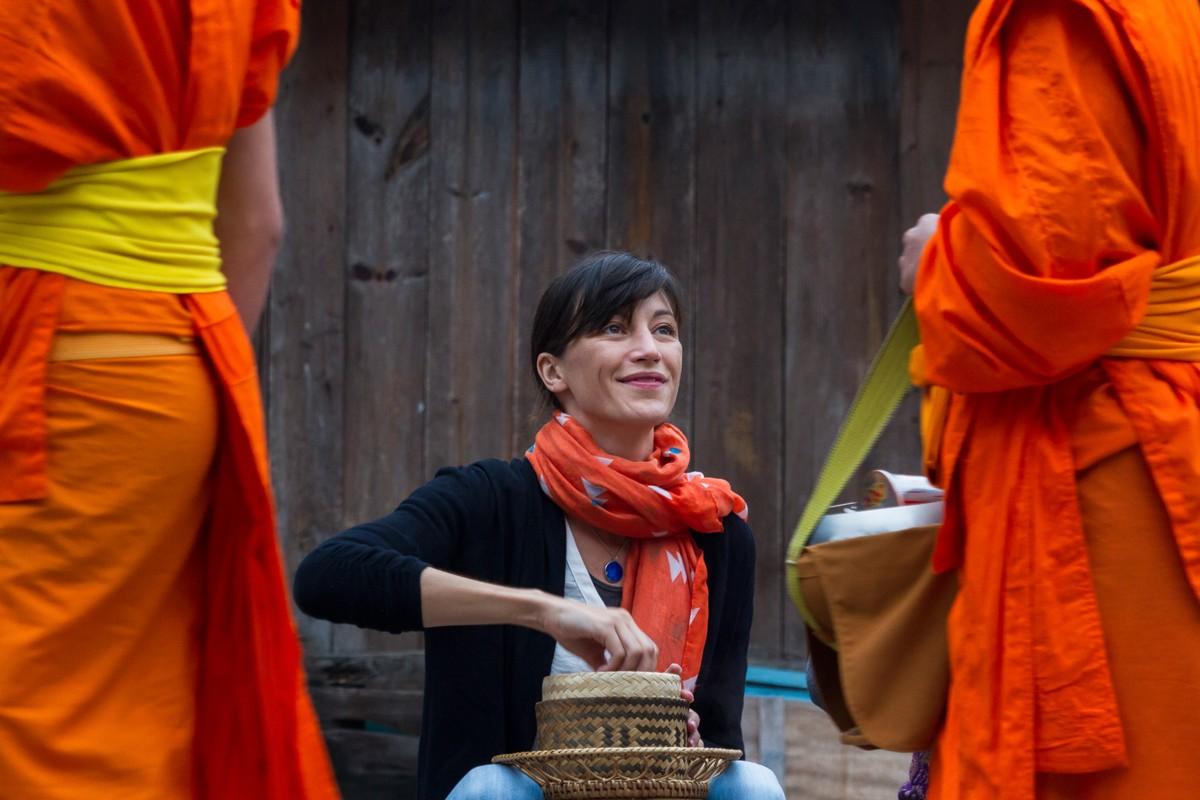 Early Morning Alms Giving in Luang Prabang